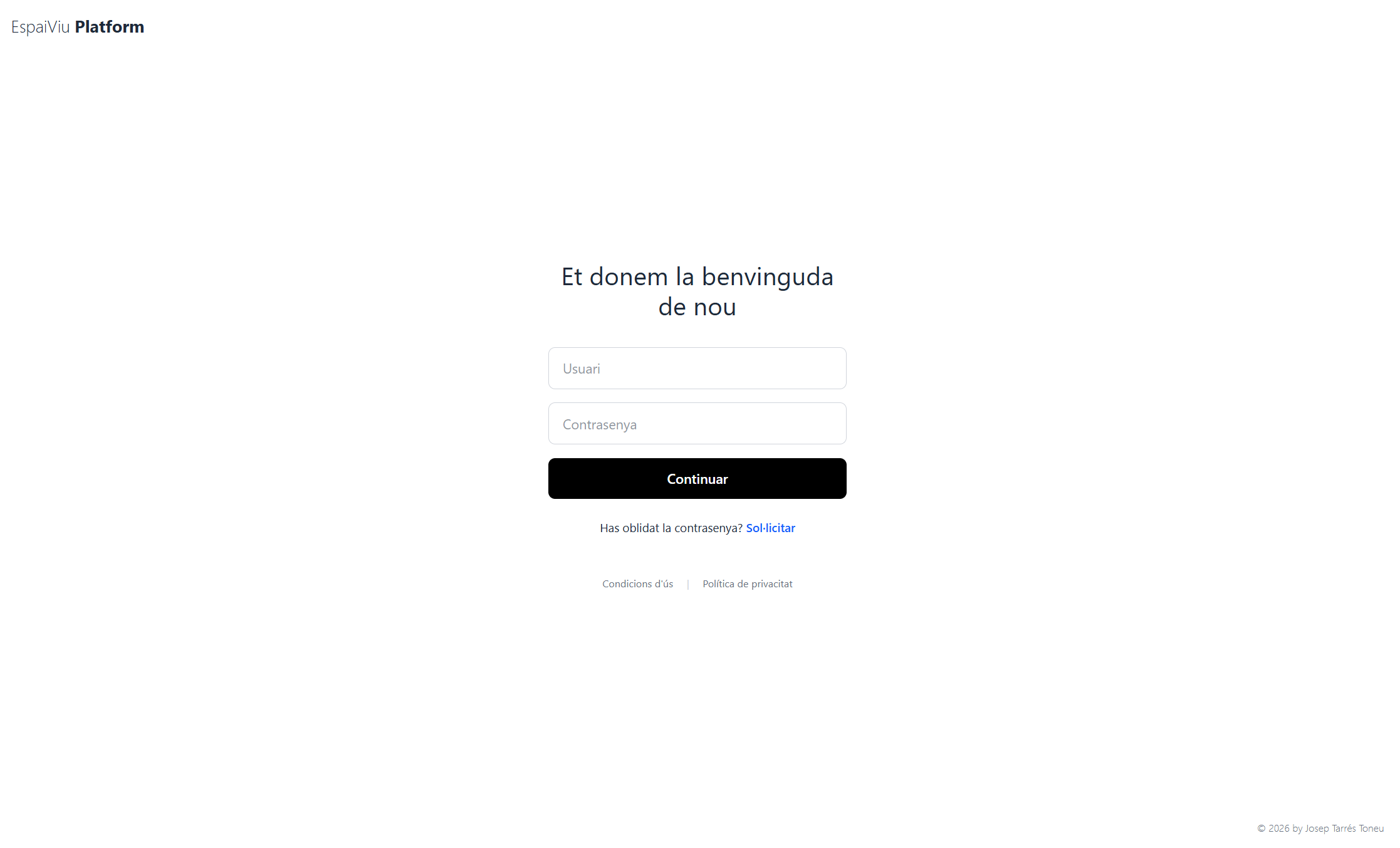 Captura de pantalla de l'EspaiViu App